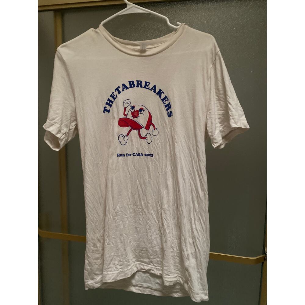 100% cotton medium T-shirt Bella canvas Stanford frat charity race Thetabreakers